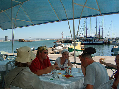 une terrasse à Akko