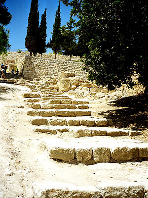 escalier à Jérusalem