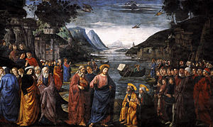 Vocation des premiers Apôtres par Domenico Ghirlandaio, 1481.