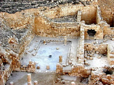 Les ruines de la synagogue