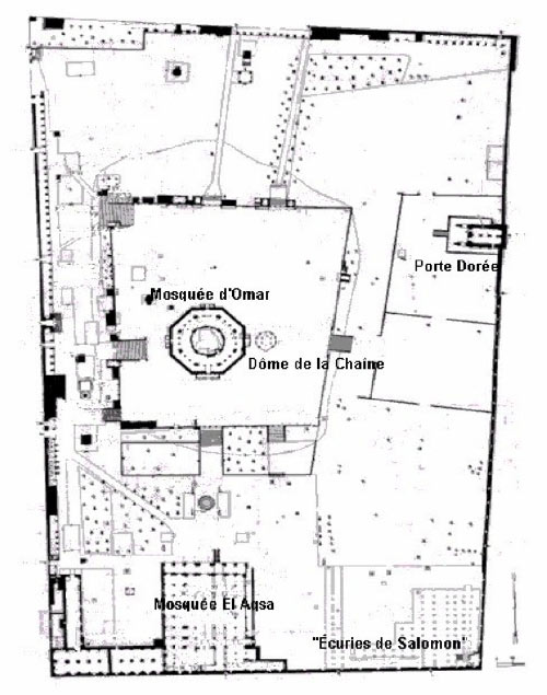 plan de l'esplanade des mosquées