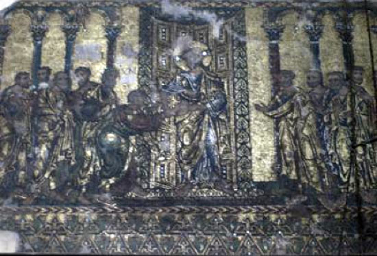 Mosaïque murale des 7e-8e siècle