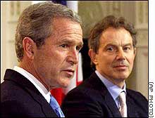 Georges W. Bush et Tony Blair